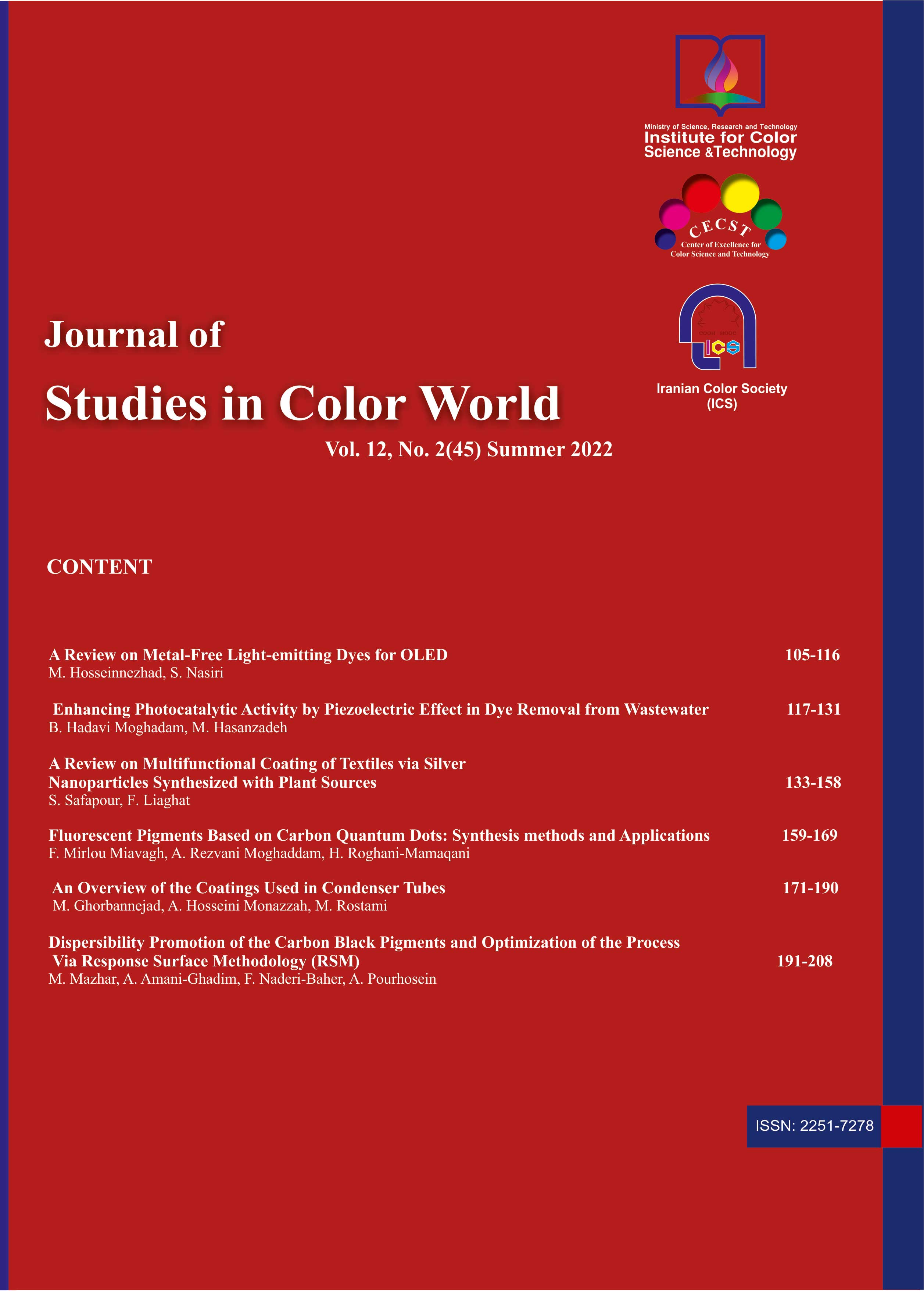 Iran Color Society - Journal of Studies in Color World (JSCW)